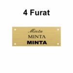 Szálhúzott arany gravírozható kétrétegű műanyag tábla egyedi méret szerint - Image 3