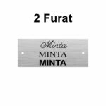 Szálhúzott ezüst gravírozható kétrétegű műanyag tábla egyedi méret szerint - Image 2