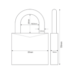 ABUS 727TI/35 TITALIUM lakat - Image 3