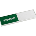 Szabad-foglalt ajtótábla alusignFIX