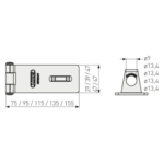 ABUS 200/115 lakatpánt - Image 3