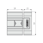 ABUS SR30 fehér ajtózár - Image 4